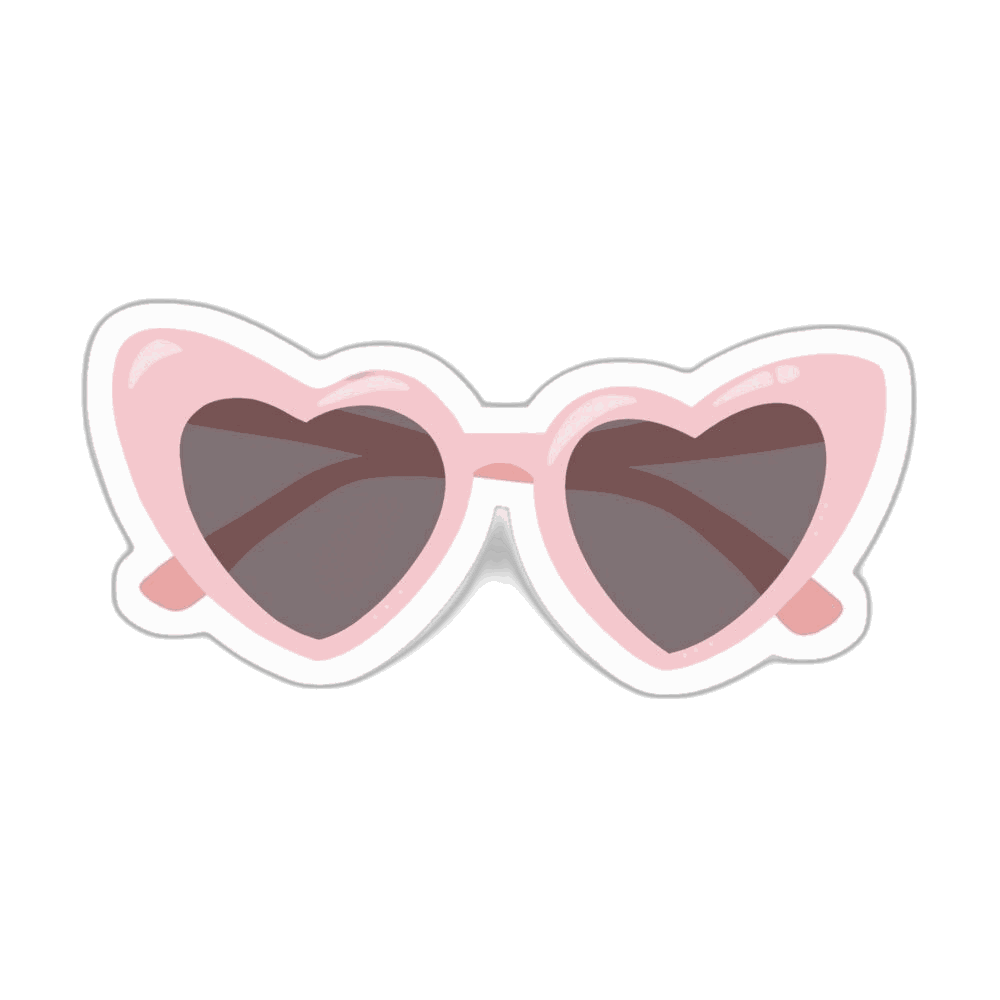 Heart Glasses Patch